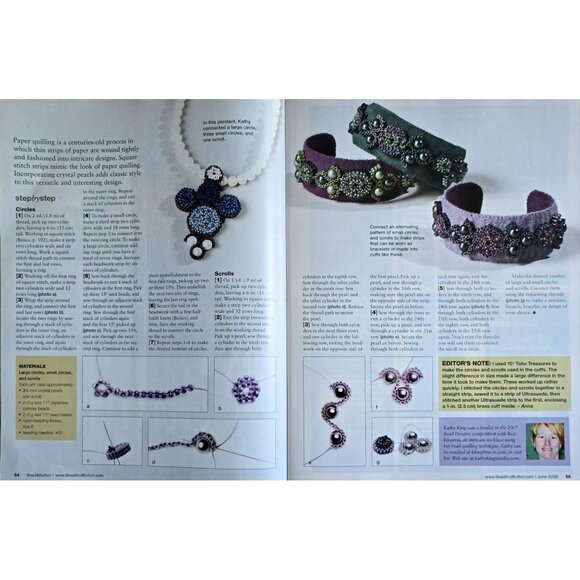 Bead and Button Magazine June 2008 Japanese Loomwork Patterns Inside - Picture 11 of 16